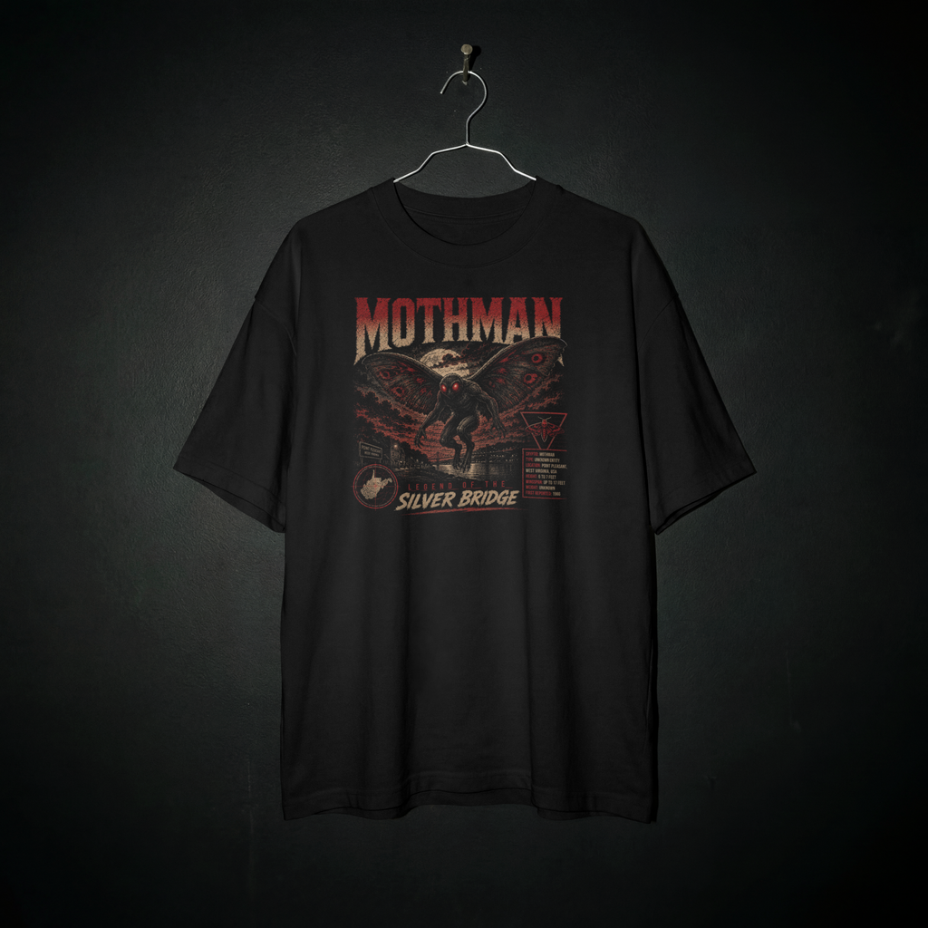Case File #001: Mothman Legend of the Silver Bridge T-Shirt