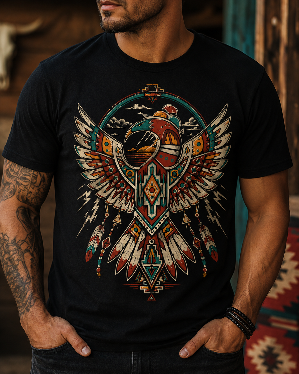 Thunderbird Sky Guardian – Southwestern Cryptid Graphic Tee