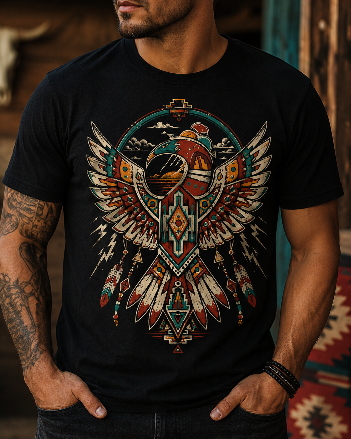 Thunderbird Sky Guardian – Southwestern Cryptid Graphic Tee