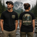Bigfoot Olympic National Park Washington Front & Back Graphic T-Shirt