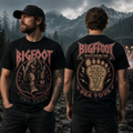 Bigfoot Notable Sightings USA Tour Front & Back Graphic T-Shirt