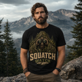 Squatch Watch Ghillie Suit Bigfoot Binoculars Graphic T-Shirt