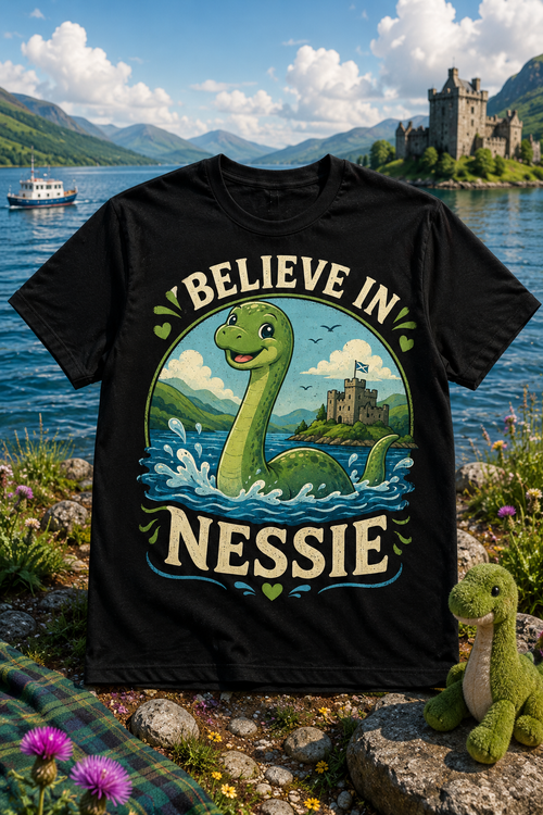 Believe in Nessie Cute Loch Ness Monster T-Shirt
