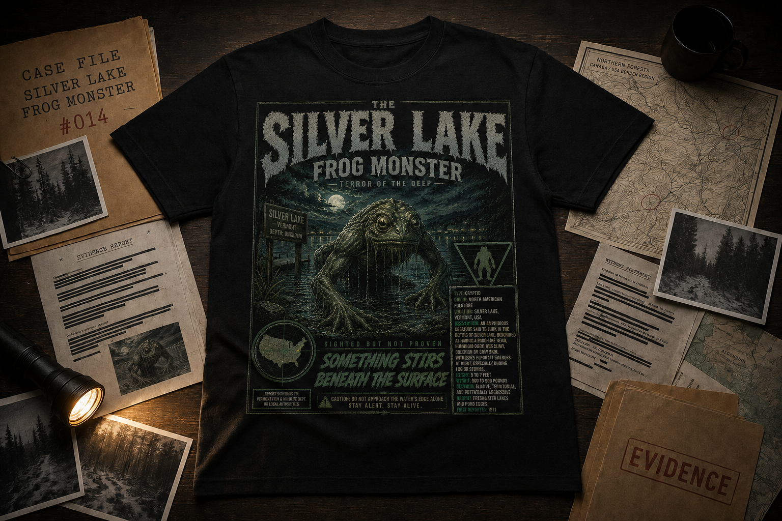 Case File 014: The Silver Lake Frog Monster – The Loveland Encounter T-Shirt