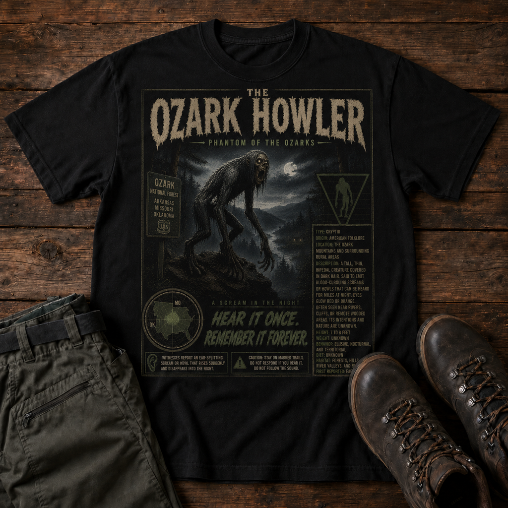 Case File 012: The Ozark Howler – Voice of the Wilderness T-Shirt