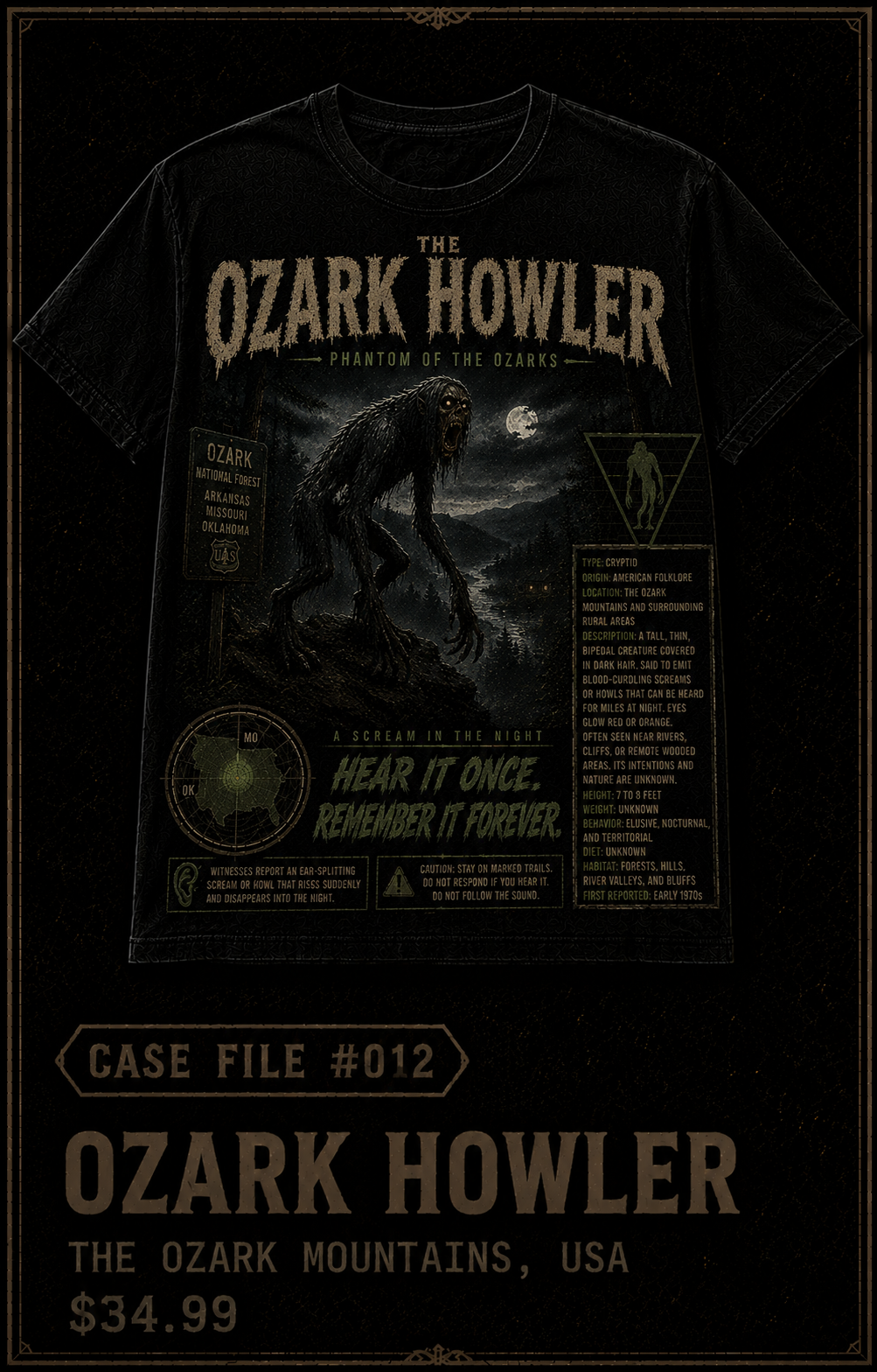 Case File 012: The Ozark Howler – Voice of the Wilderness T-Shirt