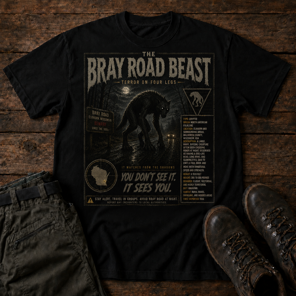 Case File 015: The Beast of Bray Road – Wisconsin's Werewolf Mystery T-Shirt