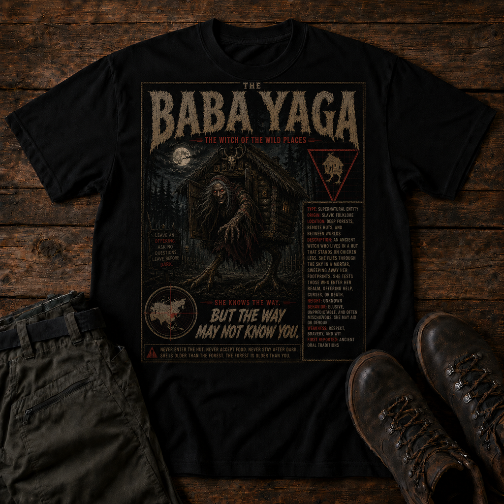 Case File 017: Baba Yaga – The Witch of the Deep Forest T-Shirt