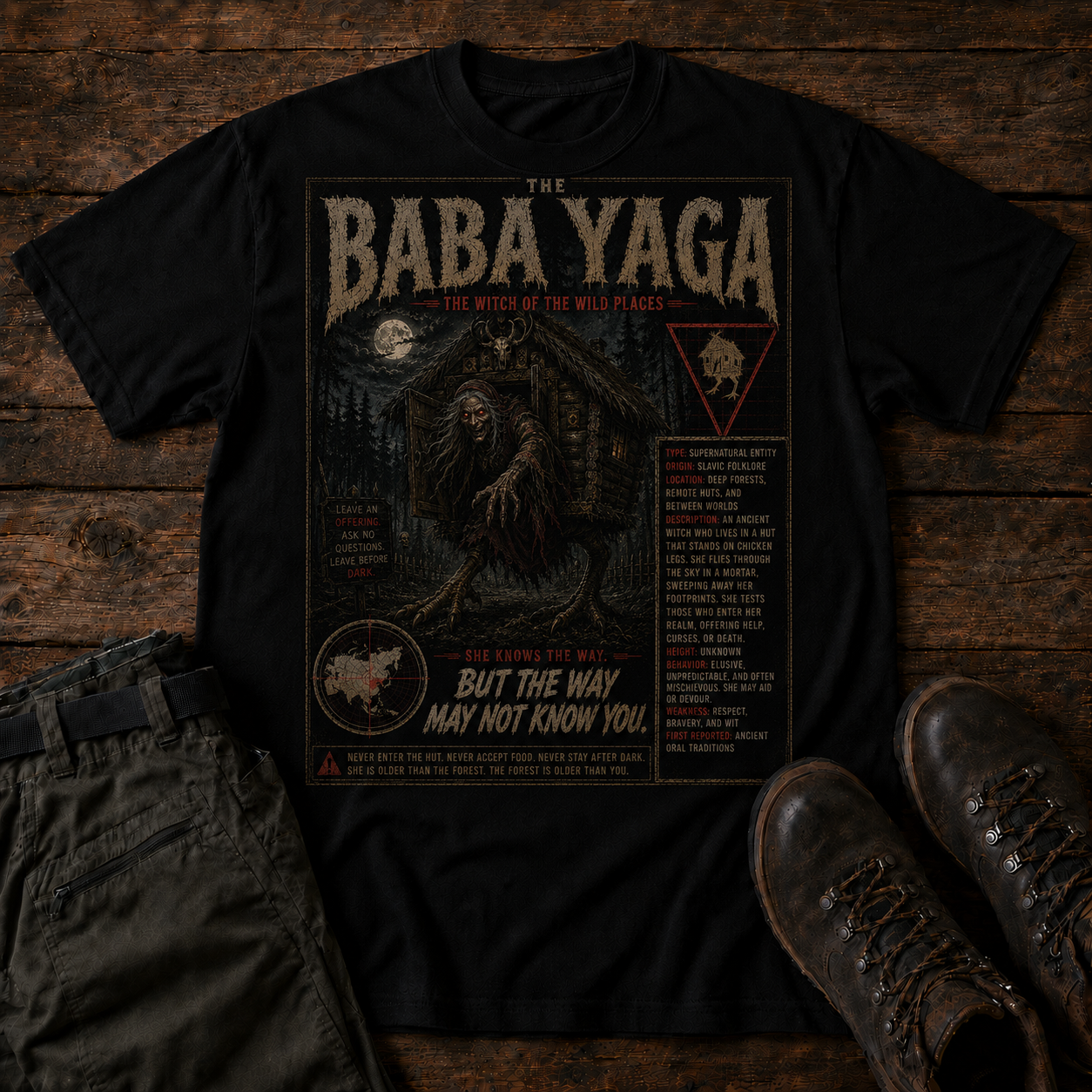 Case File 017: Baba Yaga – The Witch of the Deep Forest T-Shirt