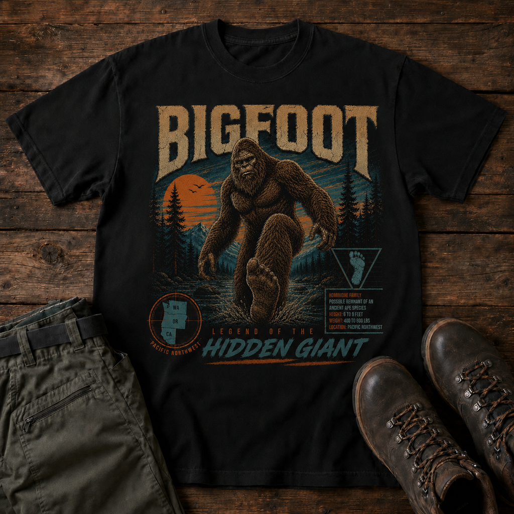 Case File 004: Bigfoot – Legend of the Forest Giant T-Shirt