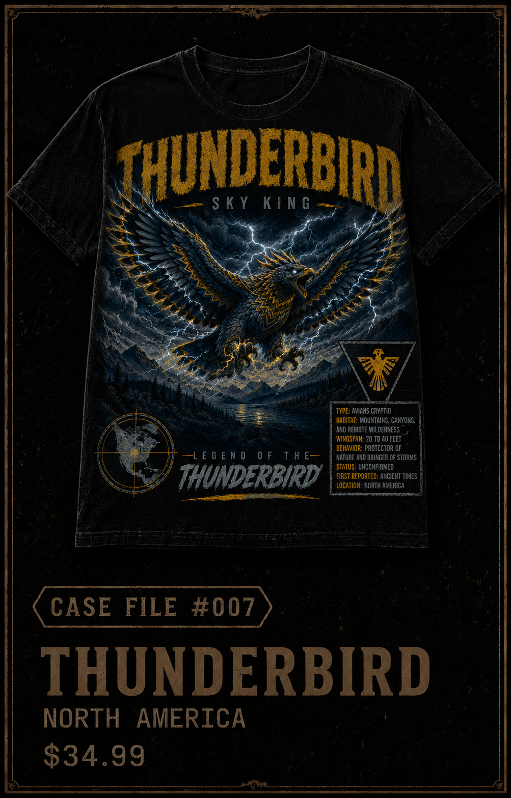 Case File 007: Thunderbird – Storm Bringer T-Shirt