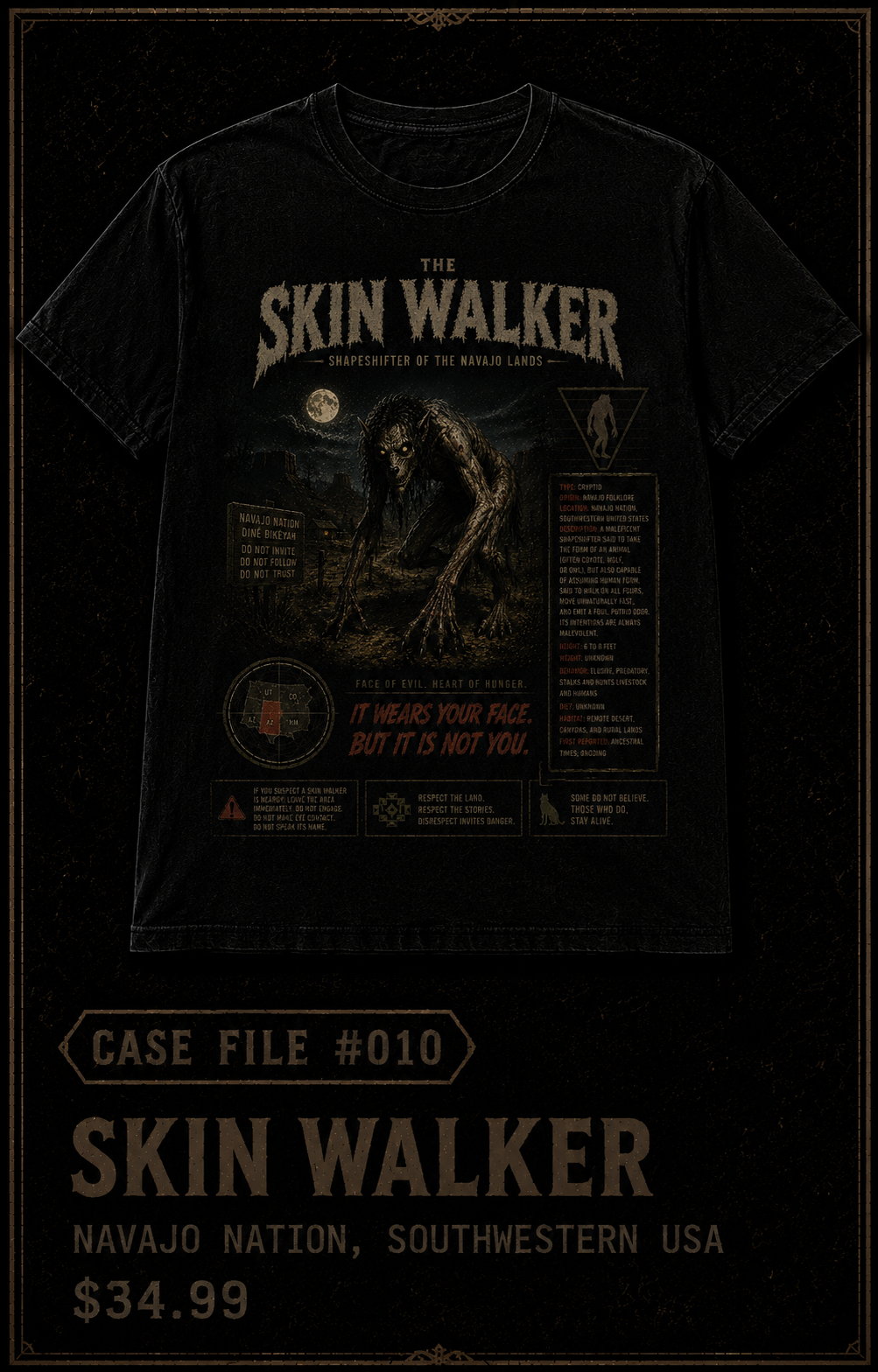 Case File 010: Skinwalker – Legend of the Desert Shadows T-Shirt