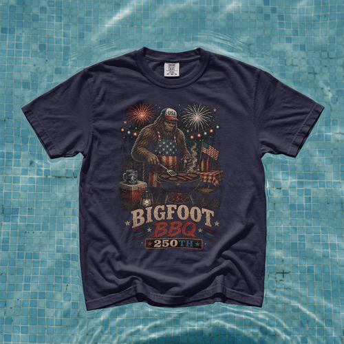Bigfoot BBQ 250th Anniversary Shirt | Fourth of July Cryptid T-Shirt