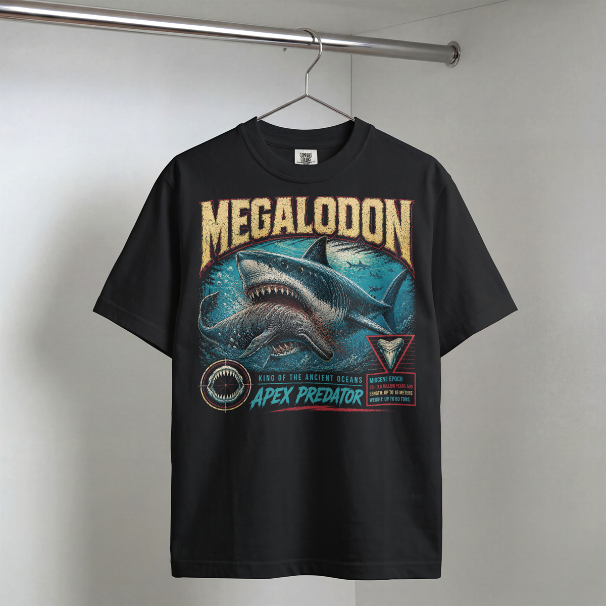 Megalodon – Apex Predator Vintage Prehistoric Shark T-Shirt