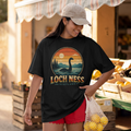 Loch Ness Scotland Retro Sunset T-Shirt