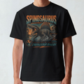 Spinosaurus Retro Graphic T-Shirt — Jurassic River Adventure Tee