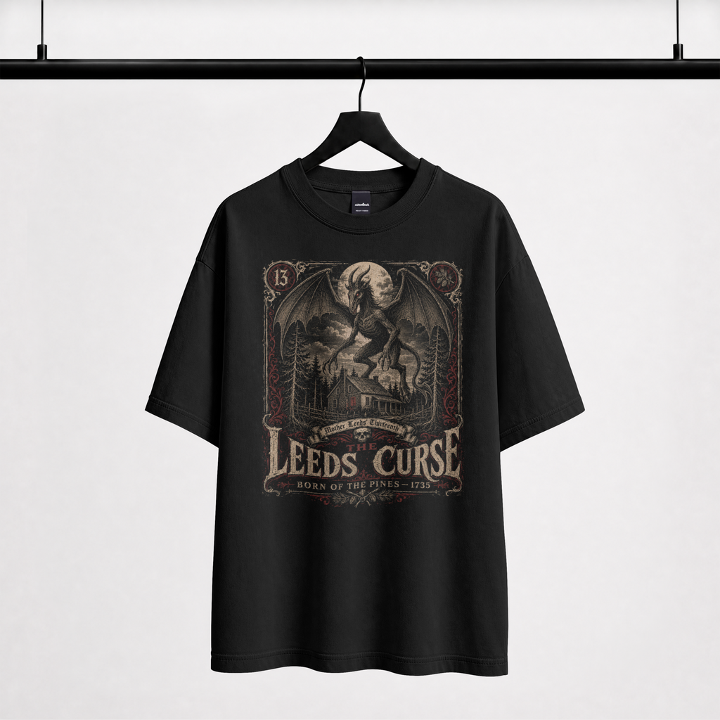 The Leeds Curse Jersey Devil Shirt – Limited Edition Pine Barrens Cryptid Tee