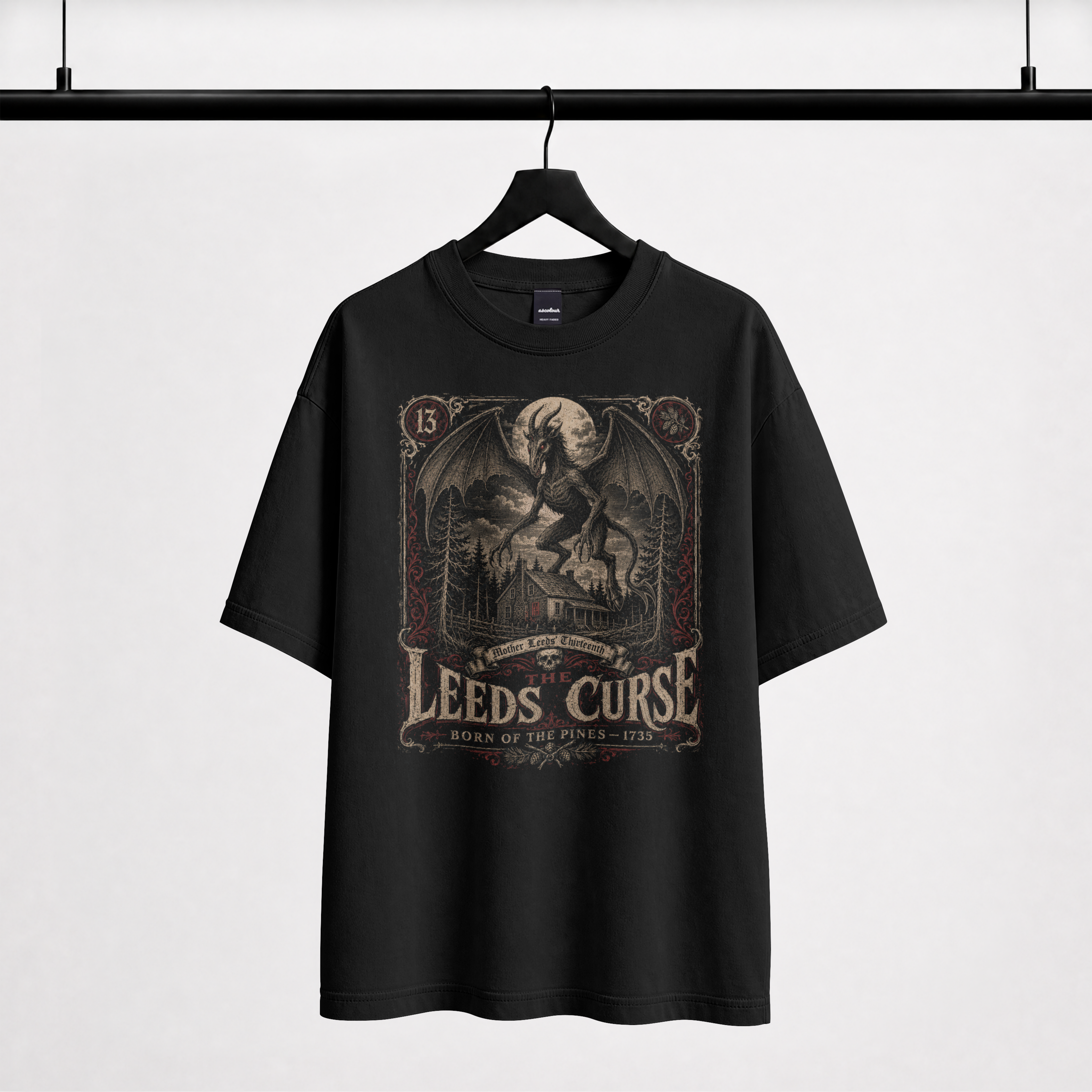 The Leeds Curse Jersey Devil Shirt – Limited Edition Pine Barrens Cryptid Tee