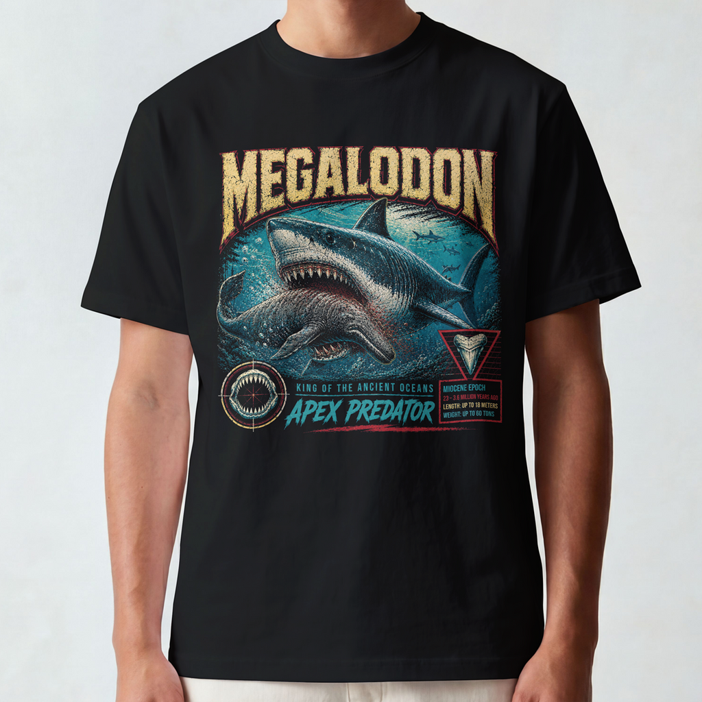 Megalodon – Apex Predator Vintage Prehistoric Shark T-Shirt